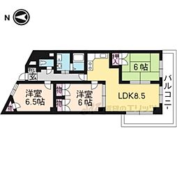ビラ・クレール 3LDKの間取図画像