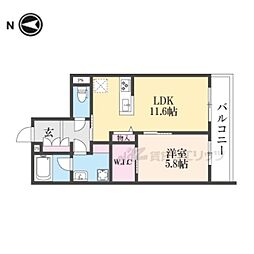 MAISON DE GALLERIE TAKII 1LDKの間取図画像