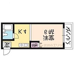 ハイツマウンテン 1DKの間取図画像