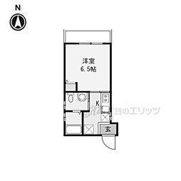 アパート 1Kの間取図画像