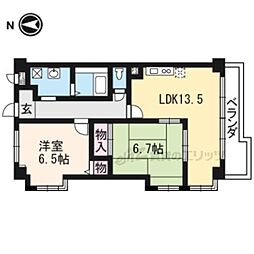 フェアリージャム 2LDKの間取図画像