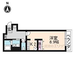 ボナレテラ吉文字 1Kの間取図画像