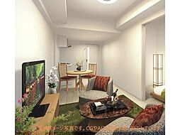 京都市営烏丸線 十条駅 徒歩4分の賃貸マンション 6階1LDKのリビング/ダイニング