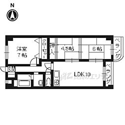 ラメゾンボヌール 3LDKの間取図画像