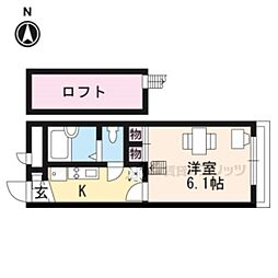 レオパレスCONY 1Kの間取図画像