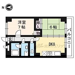 プレミエールクラーテ 2LDKの間取図画像