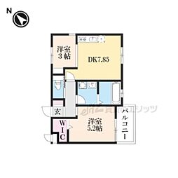 チャトラ 1LDKの間取図画像