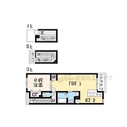 ブライド・メゾン・さくら1 1LDKの間取図画像