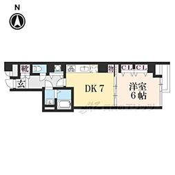 casaRyoko2 1DKの間取図画像