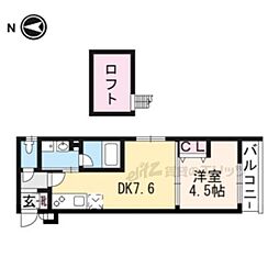 ベラジオ智恵光院 1DKの間取図画像