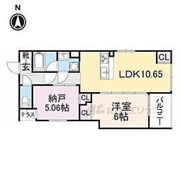 ForestGarden室町御池 1LDKの間取図画像