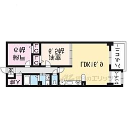 京悠館 1LDKの間取図画像