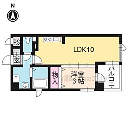ベルエトフY2 1LDKの間取図画像