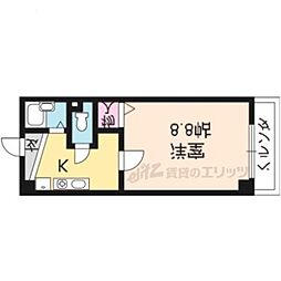 エル・カーサー 1Kの間取図画像