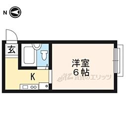橘ハイツ 1Kの間取図画像