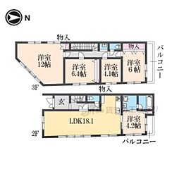 WINDS御蔭ビル 5LDKの間取図画像