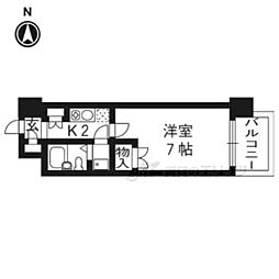 デイスターアベニュー 1Kの間取図画像