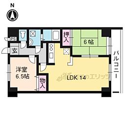 ソレイユM.H.N 2LDKの間取図画像