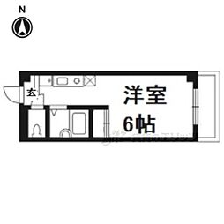 ミモザ館 1Kの間取図画像