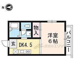 ルポズワール 1Kの間取図画像