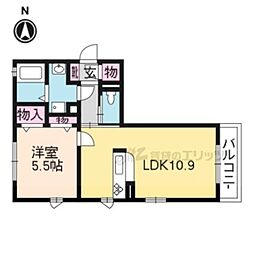 シャーメゾン樹 1LDKの間取図画像