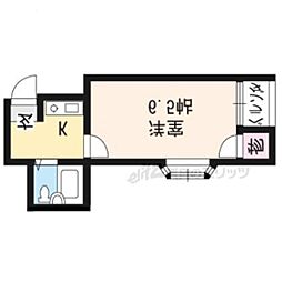 グランドールスギ 1Kの間取図画像