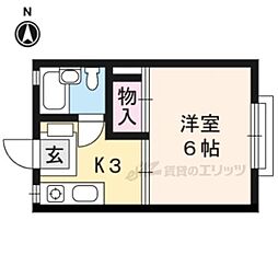 間取図画像 1K