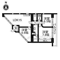 ＳＣＨＥＷＡＬＢＥ東棟 8階3LDKの間取り