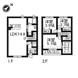 ＭＡＳＴ　ＣＯＵＲＴ　岩倉 1階3LDKの間取り