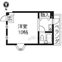 Ａ・Ｍ・Ａニシムラ 3階1Kの間取り