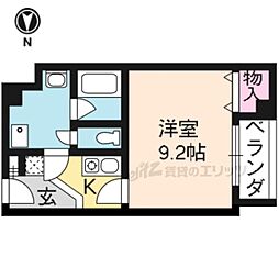 三越ビル 4階1Kの間取り