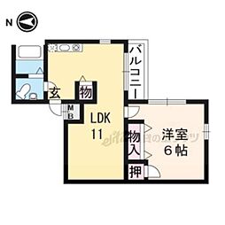京阪本線 出町柳駅 徒歩12分の賃貸マンション 3階1LDKの間取り