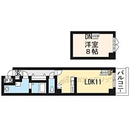 Ｄａｉｋｉ　ｐｌａｃｅ千本 7階1LDKの間取り