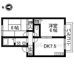 間取図画像 2DK