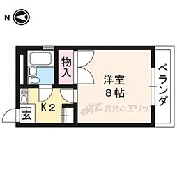 ふゆうマンション 1Kの間取図画像