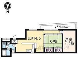 アモンMG 2LDKの間取図画像