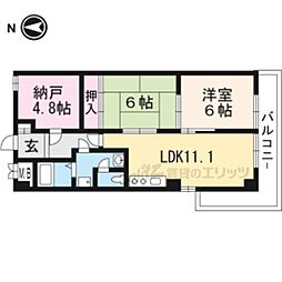 丸万ビル 3LDKの間取図画像