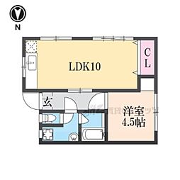 下総苑 1LDKの間取図画像
