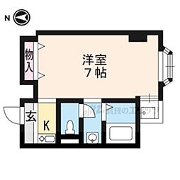 FLAT136 1Kの間取図画像