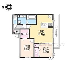 D-RESIDENCE東寺 2LDKの間取図画像