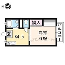 京都府京都市右京区太秦森ケ東町（賃貸アパート1K・2階・23.77㎡） その2