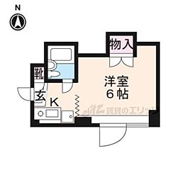 ハイツチェス 1Kの間取図画像
