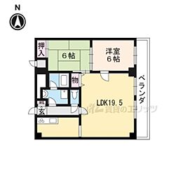 ＡＦＩＣＩＯＮ堀川 11階2LDKの間取り