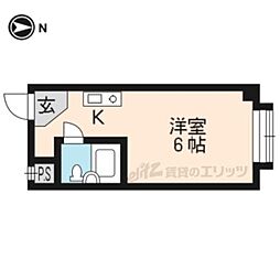 ハイツくすのき 1Kの間取図画像