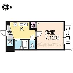 ＦＬＡＴ21 3階1Kの間取り