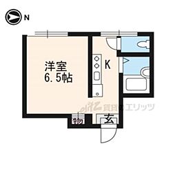 メゾンワイズ 3階ワンルームの間取り