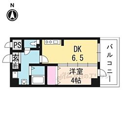 ベルエトフY2 1DKの間取図画像