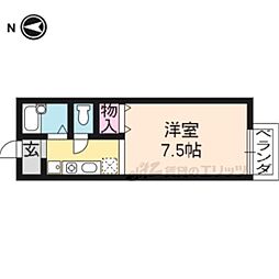 ファインフォーリスト 1Kの間取図画像