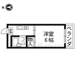 ハイツ新川 1Kの間取図画像