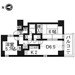プリムローズアネックス 2LDKの間取図画像
